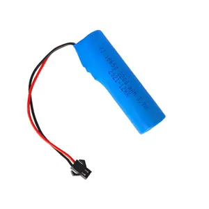 18650 3.7V 2200mAh ליתיום יון li עם pcb JST SM מחבר במלאי