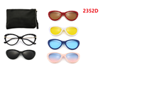 Lunettes de soleil magnétiques 5 en 1, Styles mixtes, nombreuses couleurs interchangeables, lunettes magnétiques à Clip, montures de lunettes optiques