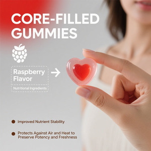 Gạo men đỏ cao cấp 1800mg & CoQ10 200mg Gummies, không đường 8 trong <span class=keywords><strong>1</strong></span> với Omega-3, táo gai, hỗ trợ tim & <span class=keywords><strong>cholesterol</strong></span> - Product Image 6