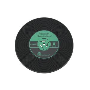 Harga rendah promosi hadiah disesuaikan Logo PVC Set Coaster vinil Rekam Disk Coaster untuk minuman kantor rumah - Product Image 3