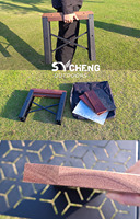 Table de camping pliante multifonctionnelle moderne en métal pour barbecue, mobilier d'extérieur tactique en aluminium IGT