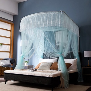 Thép khung bóng râm Rèm muỗi <span class=keywords><strong>Net</strong></span> Rod đôi công chúa giường Rèm muỗi <span class=keywords><strong>Net</strong></span> cạnh gia cố - Product Image 6