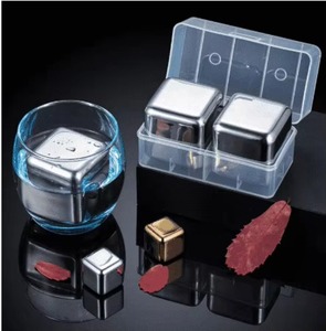 New thép không gỉ ice <span class=keywords><strong>cubes</strong></span> tái sử dụng cấp thực phẩm rượu vang làm mát Cube giữ của bạn uống lạnh còn lạnh <span class=keywords><strong>Rock</strong></span> Đảng thanh công cụ - Product Image 2