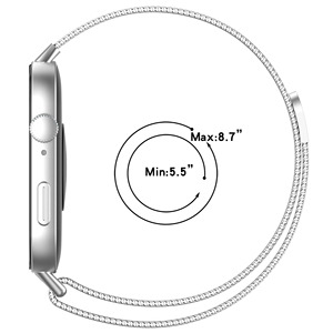 Bracelet magnétique milanais pour <span class=keywords><strong>Huawei</strong></span> <span class=keywords><strong>Watch</strong></span> Fit 3, bracelet en acier inoxydable, remplaçable, respirant, bracelet de montre en métal - Product Image 2