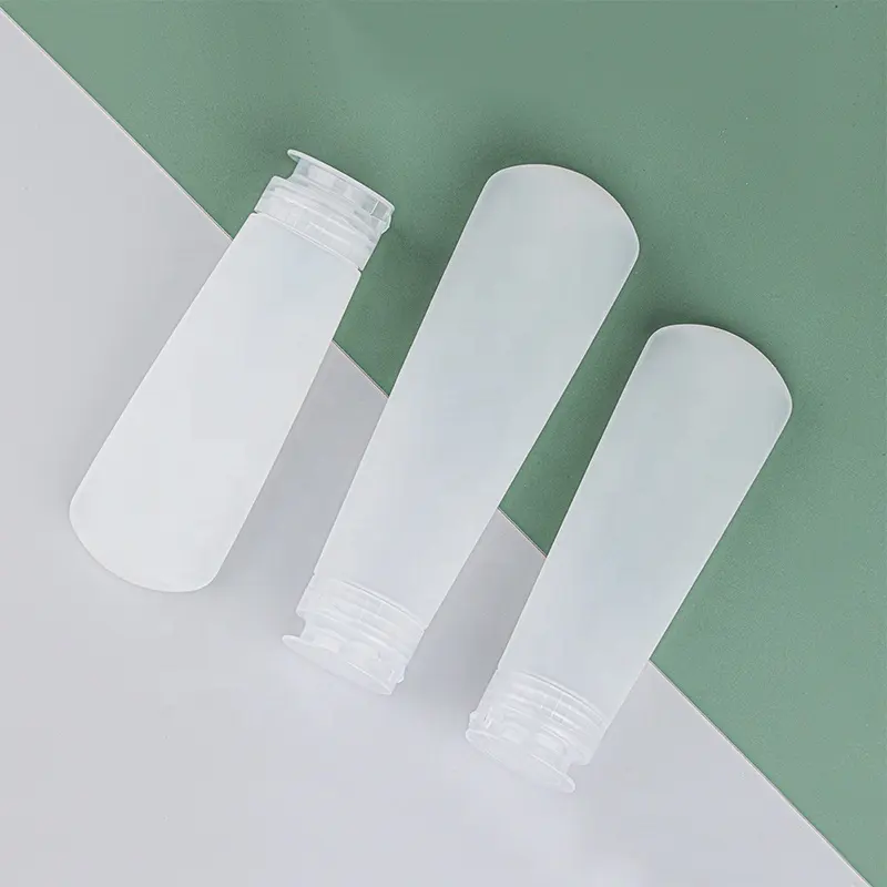 Campione gratuito cosmetici detergente per il viso crema per le mani viaggio portatile Scrub tubo bottiglie di plastica morbida spremere