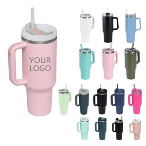 Gobelet isotherme de <span class=keywords><strong>voiture</strong></span> 40 oz en acier inoxydable à double paroi, chaud/froid, grande capacité, résistant à la glace, 6-12h, avec poignée, design moderne - Product Image 1