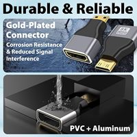 Adaptateur vidéo standard Mini HDTV vers HDTV, connecteur UHD 8K 60Hz, adaptateur haute vitesse plaqué or pour caméra, moniteur, projecteur
