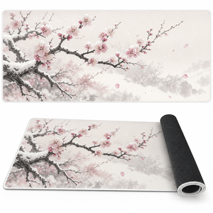 Tapis de bureau gaming étendu avec motif crâne gothique, grand tapis de <span class=keywords><strong>souris</strong></span> antidérapant en caoutchouc naturel, bords cousus, style audacieux et sombre - Product Image 1