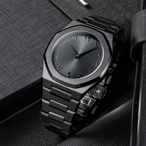 Fabricante de Relojes de Pulsera Personalizados OEM, Reloj de Lujo de Acero Inoxidable para Hombre con Esfera de Números Árabes y Logotipo - Product Image 3