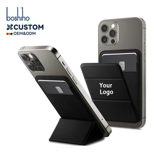 Cartera de Cuero Magnética MagSafe con Logotipo Personalizado para iPhone 17 16 15 14 Pro Max, Soporte Plegable para Teléfono, Delgada, con Bloqueo RFID, Porta Tarjetas - Product Image 1