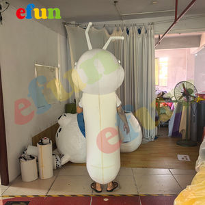 Efun Moq 1 PC Tùy Chỉnh Chuyên Nghiệp Màu Đỏ Sâu Bướm Linh Vật Trang Phục Dành Cho Người Lớn Kích Thước Phim Hoạt Hình Côn Trùng Cosplay Đảng Trang Phục Cho Bán - Product Image 6