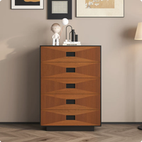 Commode en bois massif de style médiéval, armoire de rangement rétro multifonctionnelle à tiroirs de grande capacité pour le salon