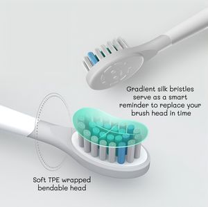 Elektrische Schallzahnbürste für Kinder mit sanfter Mundpflege, Cartoon-Design, IPX7 wasserdicht – weicher, TPE-ummantelter & biegsamer Kopf – Farbverlauf-Seidenborsten - Product Image 1