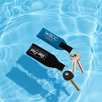 Porte-clés flottant imperméable en mousse avec logo personnalisé pour clés de bateau et de voiture, en néoprène