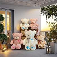 Boneka Beruang Teddy Raksasa Custom, Hewan Boneka Lembut untuk Dekorasi Rumah, Teman Anak, Hadiah Hari Valentine, Natal, Paskah, Peluche