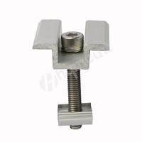 Pince de fixation solaire avec goupille en aluminium anodisé pour panneau solaire de toit pour installation photovoltaïque