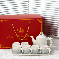 Luxuriöses Hochwertiges Porzellan-Kaffeetassen-Set für Zuhause & Hotels Gästegeschenk zur Hauseinweihung Neues Zuhause Geschenk
