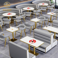 Cafe Coffee Shop Marmor Restaurant Möbel Sofa Set Stand und Tisch Stuhl für Restaurant Cafe