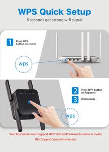 Hot bán 5Ghz không dây Repeater 1200Mbps <span class=keywords><strong>Router</strong></span> không dây Booster dài Rand Extender 5g repeteur Wifi mạng tín hiệu Booster - Product Image 6
