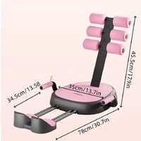 CW STB008 Appareil d'exercice abdominal multifonctionnel en acier inoxydable pour intérieur, équipement d'assistance aux sit-ups, capacité 150 kg