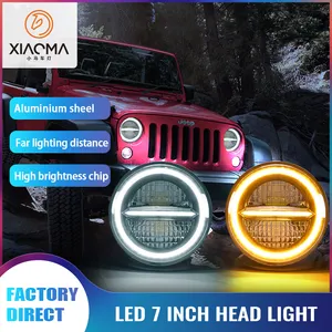 2024 Hot Selling LED Headlight IP67 Waterproof High Quality 7 Inch Round Led Work Light Driving Light Whole Sale Best Price