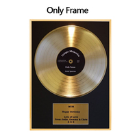Cadre d'affiche en aluminium noir argent or disque vinyle platine pas cher avec plaque personnalisée