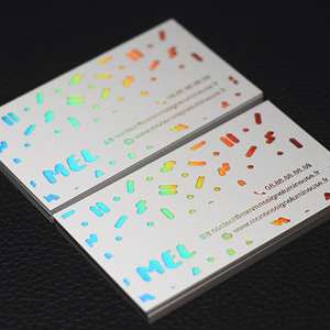 Cartes de visite professionnelles de luxe personnalisées avec impression de logo sur papier spécial, estampage à chaud or et argent, gaufrage - Product Image 5