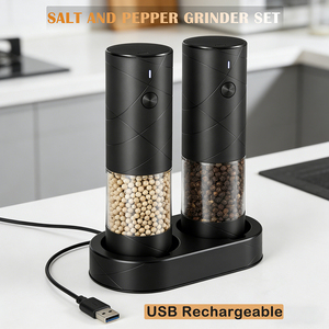 Salero y Pimentero Eléctrico USB de Plástico con Ajuste de Grosor, Modelo de Alta Demanda para Tiendas en Línea, Superventas - Product Image 4