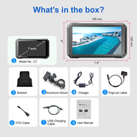 Moto BT Multimédia 7 Pouces Écran Tactile Étanche Gps Linux Carplay Android Auto