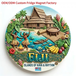 Manufacturer Custom Fridge Magnet Island Ref Magnet Travel Souvenir <strong>Fiji</strong> Personalized Fridge Magnets for Home Decor - Product Image 1