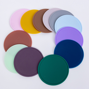 Custom Printed Logo Mat Set Soft PVC Rubber Coaster Bar Beer Custom Coaster Promotional 3D Round Silicone Coaster for Drink Cup