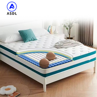Maßgefertigte 5-Sterne-Hotel-Bettmatratze King Size Neue Koreanische Matratze Online Bestellbar Full Queen Size Faltbare Taschenfederkern-Memoryschaum-Matratze