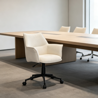 Chaise de bureau moderne CARLFORD, chaises de bureau ergonomiques, base pivotante en acier, chaise de bureau en cuir Silla Ergonomica, fabrication chinoise