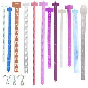 Siêu Thị Nhựa Treo Khoai Tây Chip Giá Hàng Hóa Clip Strips Hiển Thị Treo Chip Hiển Thị Rack Với Kim Loại Móc Cho Đồ Ăn Nhẹ