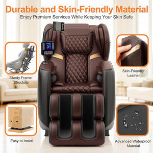 Fauteuil de massage complet pour le corps, inclinable en apesanteur, avec points de chaleur, écran tactile Bluetooth, repose-pieds, fauteuil de massage Shiatsu pour les parents - Product Image 5