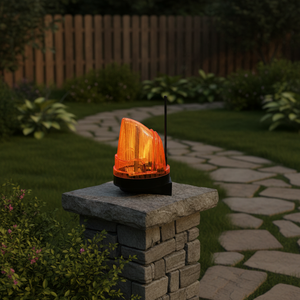 YET6141 Lampe LED clignotante étanche avec son, 12V 24V 220V, pour <span class=keywords><strong>porte</strong></span> <span class=keywords><strong>de</strong></span> <span class=keywords><strong>garage</strong></span>, <span class=keywords><strong>porte</strong></span> électrique, lampe d'avertissement - Product Image 1