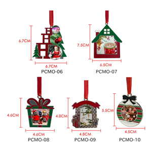 Factory Direct Sublimation Christmas Zinc Alloy Blank Ornaments Customizable Heat Transfer <b>Xmas</b> Decor for Holiday Party Gifts - Product Image 5