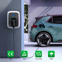 Câble de recharge EV ZSWINNER 16A 32A 5 mètres monophasé/triphasé Type 2 M/F 3,5 kW 220V/380V ignifuge blanc avec pistolet de recharge