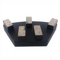 JDK Plaque de meulage diamantée à 5 segments pour polir le béton