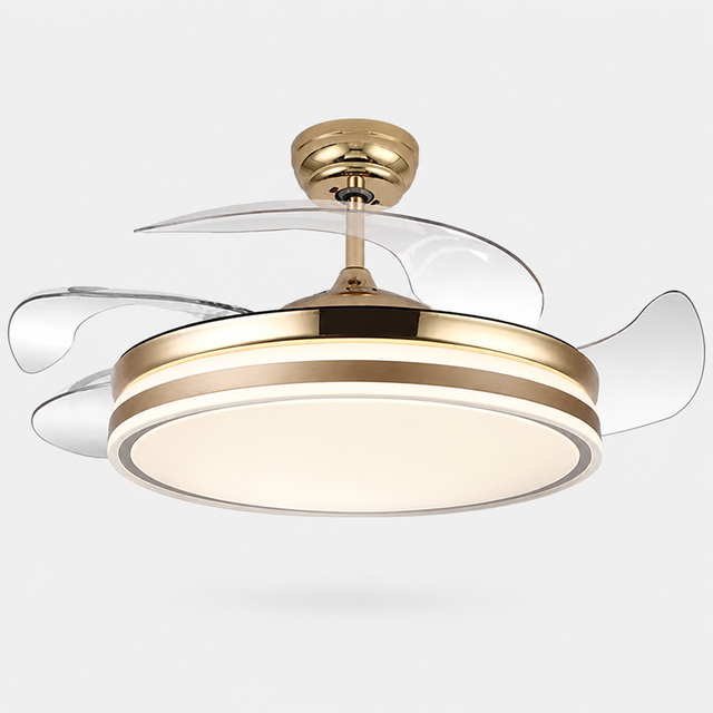 New 36/42/48 Inch Invisible Retractable Smart bluetooth LED Fancy Bladeless Ceiling Light Lamp With Fan and bluetooth Speaker