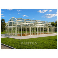 Tente d'extérieur de luxe KENTEN Atrium en aluminium, tente d'événement transparente avec structure en aluminium, tentes d'extérieur pour événements