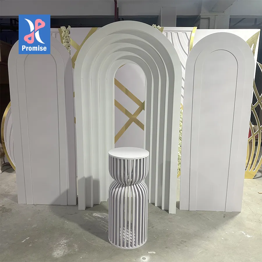 Decoração de parede com arco de flores personalizado, placa 3D de fundo em PVC para decoração de festas e eventos de casamento