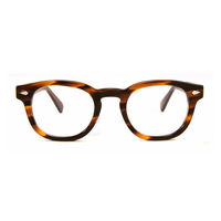 Montures optiques rondes rétro italiennes faites à la main, montures de lunettes en acétate mazzucchilli