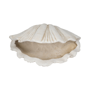 Statuetta decorativa a forma di conchiglia, scultura in resina testurizzata per la casa, il bagno, l'ufficio, il soggiorno. - Product Image 6
