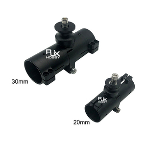 RJX 20/30mm Horizontal Folding Arm Parts for Agricultural Drones Aluminum Alloy Carbon Tube <b>Clamp</b> Adapter Connector Black Model - Product Image 4