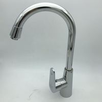 Robinet de cuisine moderne et simple à tête rotative, eau chaude/froide, avec cartouche céramique électroplaquée – Vente directe usine