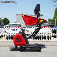 Diesel-Mini-Dumper Raupenlader Hydraulischer Kippanhänger Kompakter Baustellentransporter