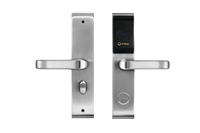 Serrure de porte intelligente sans clé pour hôtel, lecteur de carte de proximité, acier inoxydable, aluminium, porte en bois/acier/verre, carte mémoire Cloud, SDK