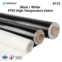 Tissu isolant thermique en PTFE (téflon) blanc et noir, résistant à l'usure et aux hautes températures, pour machine à crêpes et bande transporteuse