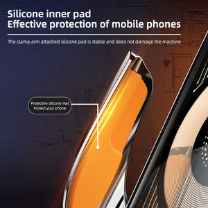 Support de téléphone de voiture intelligent à <span class=keywords><strong>induction</strong></span> rapide 15W, chargeur sans fil pour voiture, support de navigation pour téléphone de voiture, tendance 2025 - Product Image 6